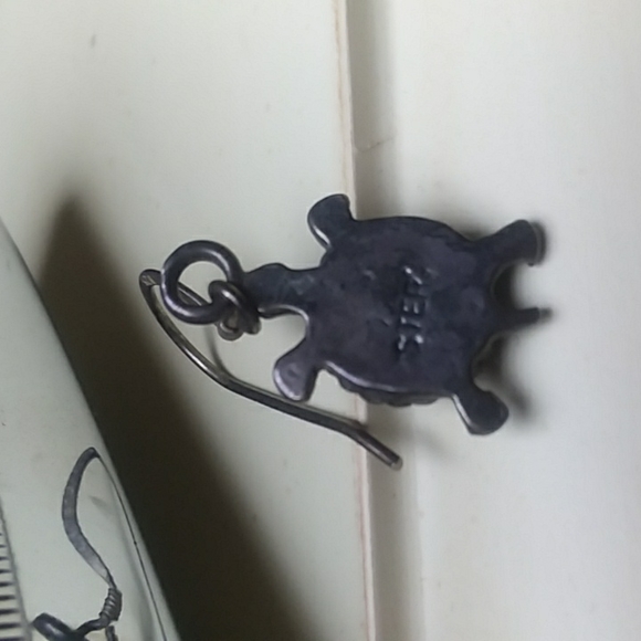 Sterling Silver and Coral Earrings - Picture 4 of 7